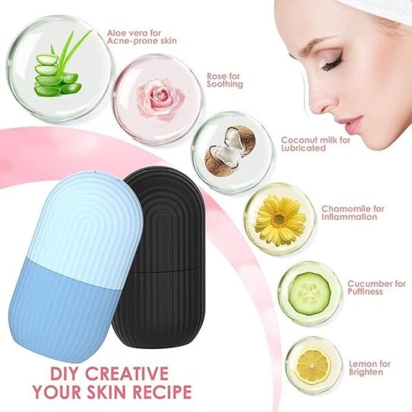 Facial Ice Roller Massager for Puffiness, Wrinkles & Skin Tightening - Image 7